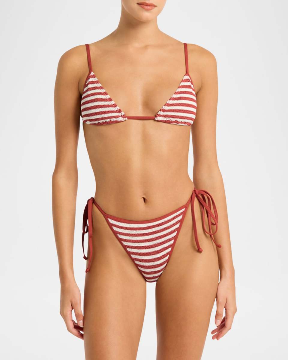 Rooibos Stripe Luana Triangle Bikini Top